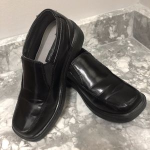 Boys Black Dress Loafer Shoes